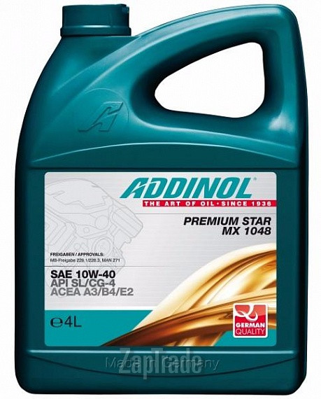 Купить моторное масло Addinol Premium Star MX 1048 Полусинтетическое | Артикул 4014766250544