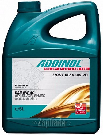 Купить моторное масло Addinol Light MV 0546 PD Полусинтетическое | Артикул 4014766240729