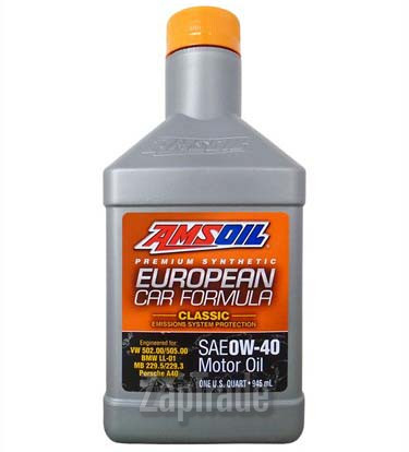Купить моторное масло Amsoil European Car Formula 0W-40 Classic ESP Synthetic Motor Oil Синтетическое | Артикул EFOQT
