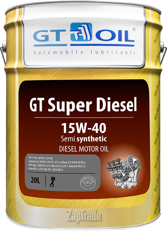 Купить моторное масло Gt oil Super Diesel Полусинтетическое | Артикул 8809059407080