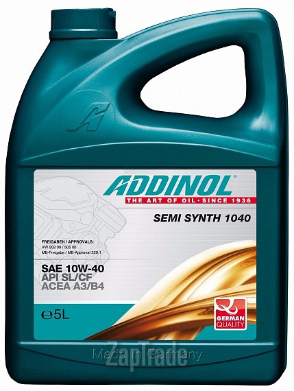 Купить моторное масло Addinol Semi Synth 1040 Полусинтетическое | Артикул 4014766241993