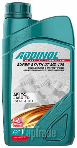 Купить моторное масло Addinol Super Synth 2T MZ 408 Синтетическое | Артикул 4014766070968