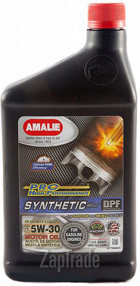 Купить моторное масло Amalie PRO High Performance Synthetic Синтетическое | Артикул 160-75666-56