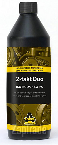 Купить моторное масло Agrol 2-TAKT DUO Полусинтетическое | Артикул 713001