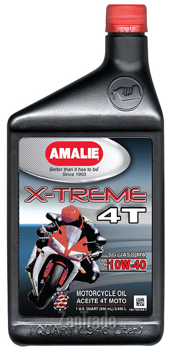 Купить моторное масло Amalie X-treme 4-T SG Motorcycle Oil Синтетическое | Артикул 160-72676-56