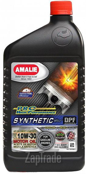 Купить моторное масло Amalie PRO High Performance Synthetic Синтетическое | Артикул 160-75676-56