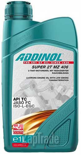 Купить моторное масло Addinol Super 2T MZ 406 Синтетическое | Артикул 4014766070326