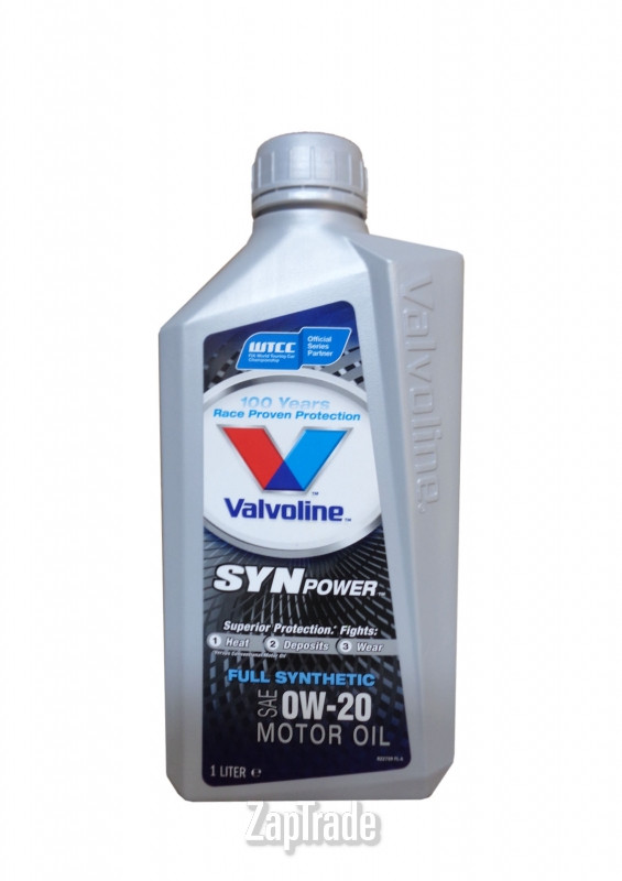 Купить моторное масло Valvoline SYNPOWER FE SAE 0W-20, 1л Синтетическое | Артикул 872583