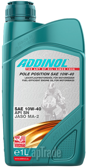 Купить моторное масло Addinol Pole Position Синтетическое | Артикул 4014766073419