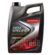 Купить моторное масло Champion oil OEM SPECIFIC 5W20 MS-FE Синтетическое | Артикул 8227141