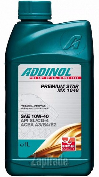 Купить моторное масло Addinol Premium Star MX 1048 Полусинтетическое | Артикул 4014766071125